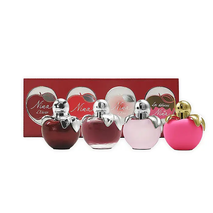 Nina Ricci Collection Mini Size Nina Lelixir Nina Nina Eau Fraiche Nina Les Delices De Nina 4 Pieces